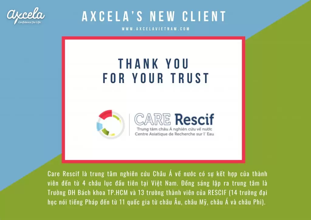 Care Rescif - Khách hàng tiếng Anh Doanh nghiệp tại Axcela