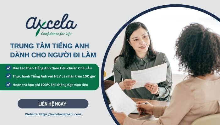 Axcela Vietnam đào tạo ngôn ngữ tiếng Anh